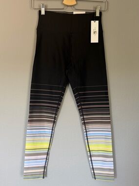 NWT Calvin Klein multicolor striped leggings